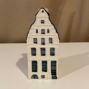 Vintage KLM Blue Delft House #53 Bols Amsterdam 1575 Porcelain 4"w‎